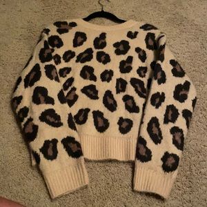 Victoria Secret leopard print sweater
